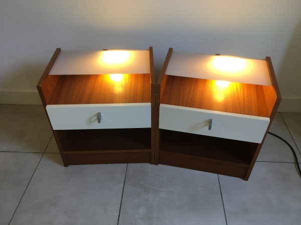 VENDU Tables de chevet vintage 70’s