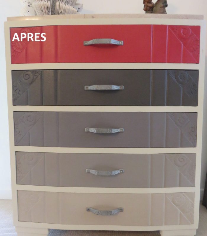 Commode 5 tiroirs après